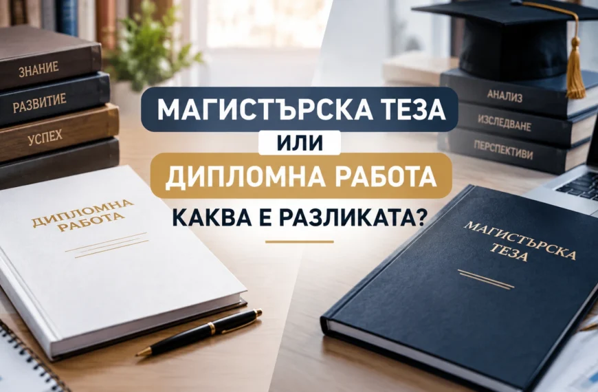 Магистърска теза или дипломна работа - каква е разликата?
