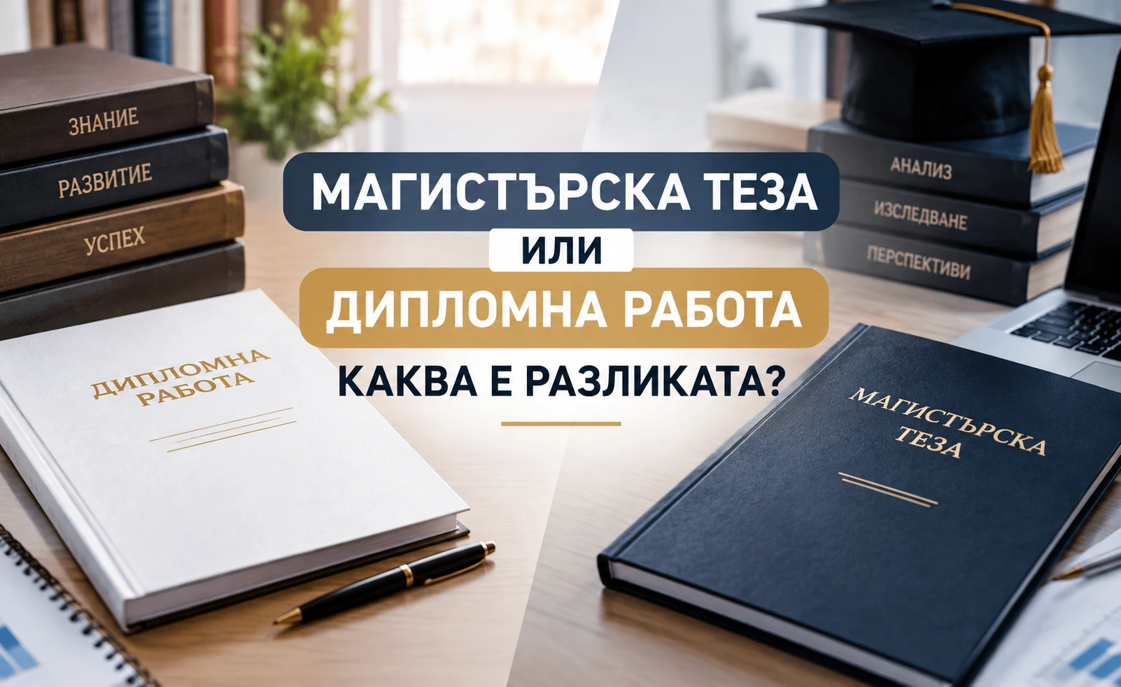 Магистърска теза или дипломна работа – каква е разликата?